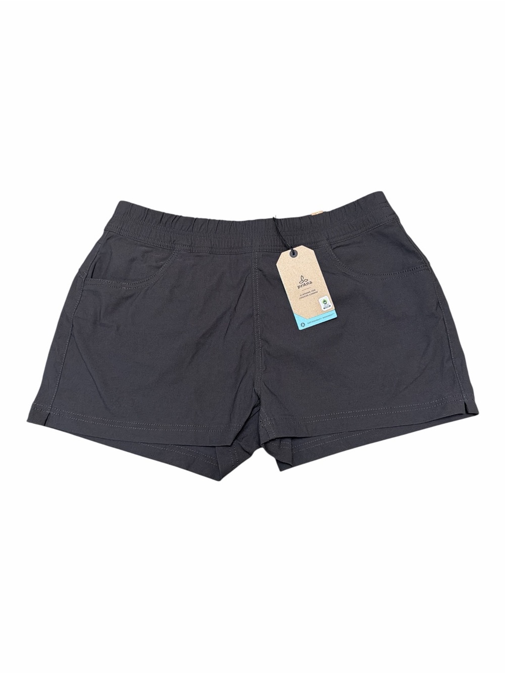 Coastal Hiking Travel Halle E-Waist Shorts Charcoal 3in Size 14 NWT prAna